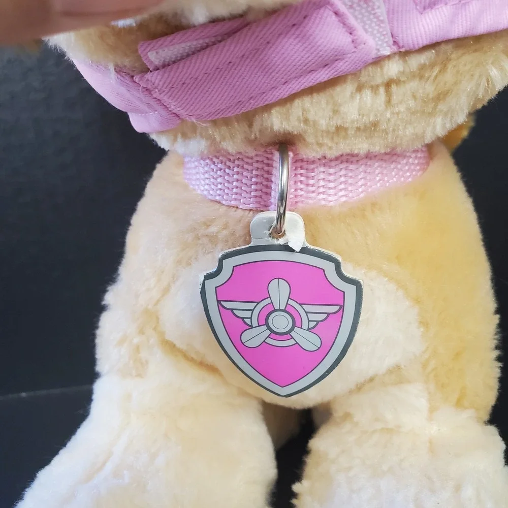 Build a Bear PAW Patrol Skye Nickelodeon Plush Pup Dog with Pink Hat Goggles 12